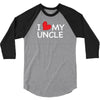 I Love My Uncle 3/4 Sleeve Shirt