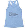 the oc allergic reaction Racerback Tank