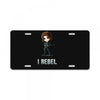i rebel License Plate