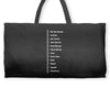 Beard Growth Scale Weekender Totes