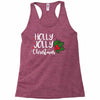 holly jolly christmas Racerback Tank