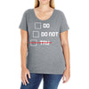 Do or Do Not Ladies Curvy T-Shirt
