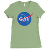 Nasa Gay Pride Ladies Fitted T-Shirt