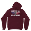 stand for the flag kneel for the cross Unisex Hoodie