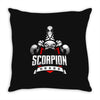 Drake Scorpion Badge Throw Pillow