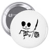 come in for a bit Pin-back button