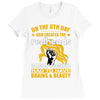 on the 8th day god created the redhead because someone had to have bra Ladies Fitted T-Shirt