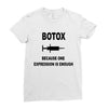 botox expression Ladies Fitted T-Shirt