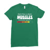 musculs installing Ladies Fitted T-Shirt