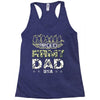 proud army dad Racerback Tank