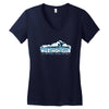 i joined the mile high club if that means tickling the pilot Women's V-Neck T-Shirt