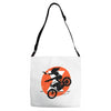 black attack Adjustable Strap Totes