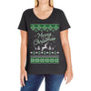merry christmas ugly christmas sweater Ladies Curvy T-Shirt