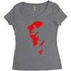 hellboy comic superhero cool Women's Triblend Scoop T-shirt