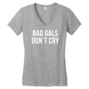 bad girls dont cry halter top crop Women's V-Neck T-Shirt
