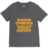 raisin cookies are why i have trust issues V-Neck Tee