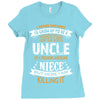 Super Cool Uncle Of A Freaking Awesome Niece Ladies Fitted T-Shirt