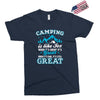 Camping Is Like Sex Exclusive T-shirt