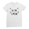 meow Ladies Fitted T-Shirt