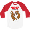 wiener wars dachshund dogs 3/4 Sleeve Shirt