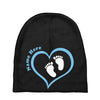 Baby Boy with Heart Any Name Customized Baby Beanies