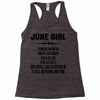 Super June Girl Racerback Tank