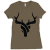 deer Ladies Fitted T-Shirt