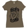 cootie shot (black) Ladies Fitted T-Shirt