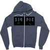 reflections on pi Zipper Hoodie