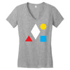 clean bandit shapes geometric Women's V-Neck T-Shirt