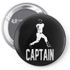 captain pinstripes Pin-back button