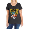 Goku 3D Ladies Curvy T-Shirt