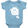 mud splatter smiley face smile forrest gump movie Baby Onesie