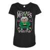 pug irish pub snorty mcpug's Maternity Scoop Neck T-shirt