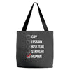Lgbt Checklist Tote Bags