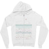 linear landscape Zipper Hoodie