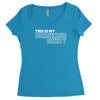 my drinking shirt funny Women's Triblend Scoop T-shirt