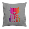 CHECK MEOWT CAT Throw Pillow