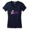 lady firefighter Women's V-Neck T-Shirt
