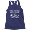 vater und sohn beste freunde Racerback Tank