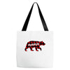 mama christmas bear Tote Bags