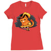 puss in boot Ladies Fitted T-Shirt