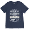 And 8th Day God Look Down So God Made A Libra Gu V-Neck Tee