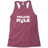 vegans rule Racerback Tank