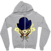 thug skull. Zipper Hoodie