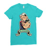 go vegan 5 Ladies Fitted T-Shirt