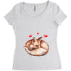 Baby Fox Belly Women's Triblend Scoop T-shirt