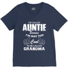 I&rsquo;m Called Auntie Because I&rsquo;m Way Too Cool To Be Called Grandma V-Neck Tee