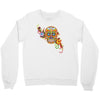 women's sugar skull purple Crewneck Sweatshirt
