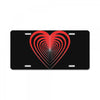 love red License Plate